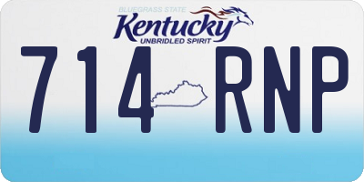 KY license plate 714RNP