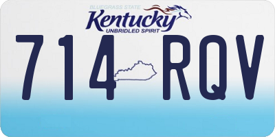 KY license plate 714RQV