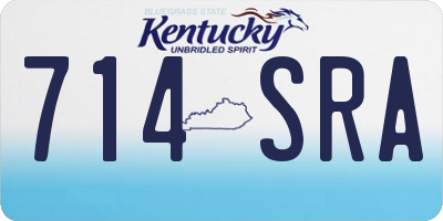 KY license plate 714SRA