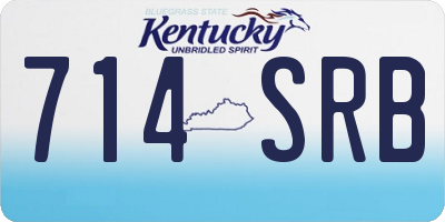 KY license plate 714SRB