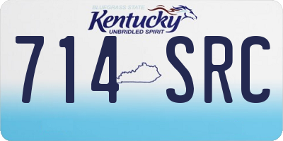 KY license plate 714SRC