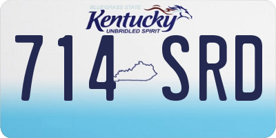 KY license plate 714SRD