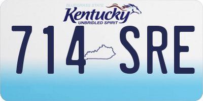 KY license plate 714SRE
