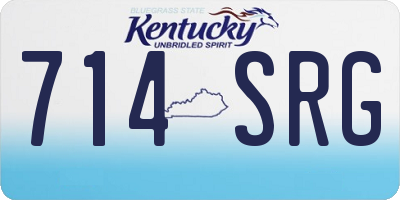 KY license plate 714SRG
