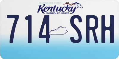 KY license plate 714SRH