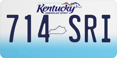 KY license plate 714SRI