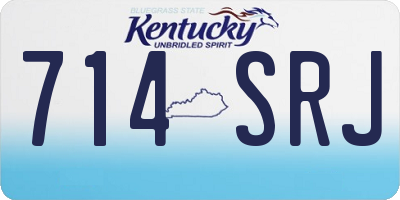 KY license plate 714SRJ