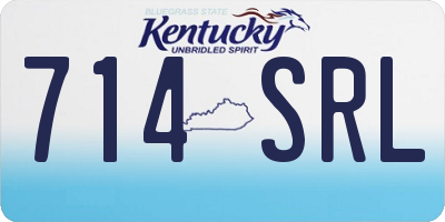 KY license plate 714SRL