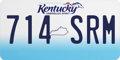 KY license plate 714SRM