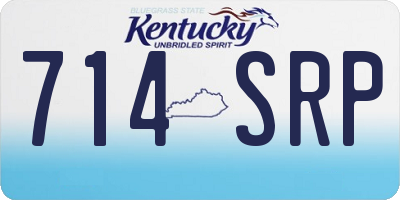 KY license plate 714SRP