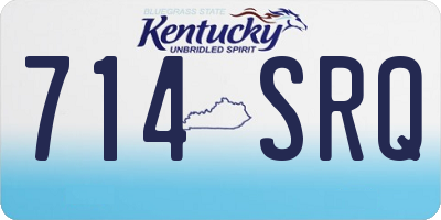KY license plate 714SRQ