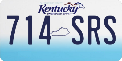 KY license plate 714SRS