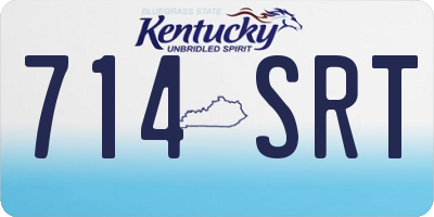 KY license plate 714SRT
