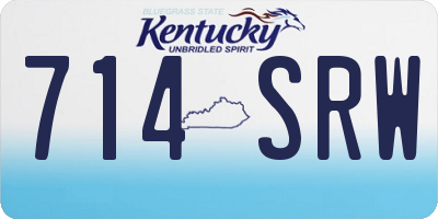 KY license plate 714SRW