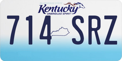 KY license plate 714SRZ