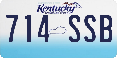 KY license plate 714SSB