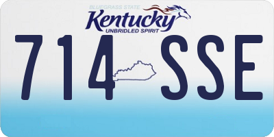KY license plate 714SSE