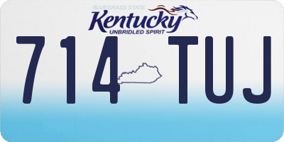 KY license plate 714TUJ