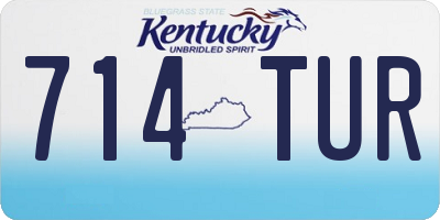 KY license plate 714TUR