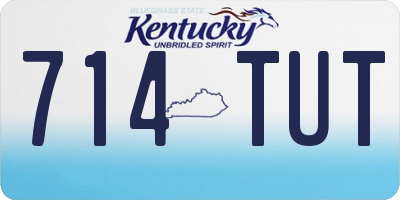 KY license plate 714TUT