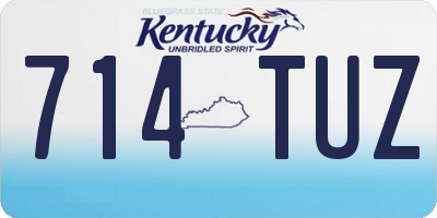 KY license plate 714TUZ