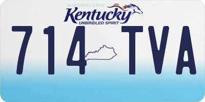 KY license plate 714TVA