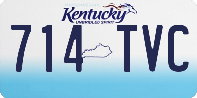 KY license plate 714TVC