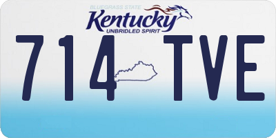 KY license plate 714TVE
