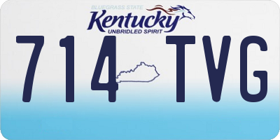 KY license plate 714TVG