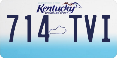 KY license plate 714TVI