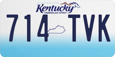 KY license plate 714TVK