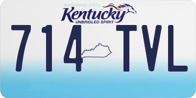 KY license plate 714TVL