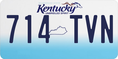 KY license plate 714TVN
