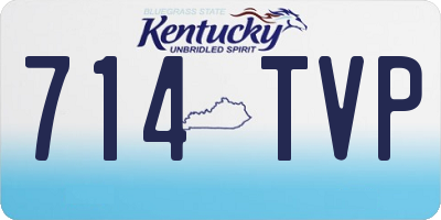 KY license plate 714TVP