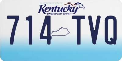KY license plate 714TVQ