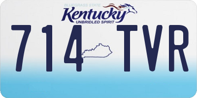 KY license plate 714TVR