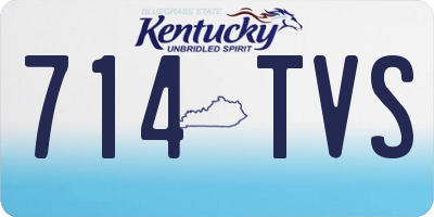 KY license plate 714TVS