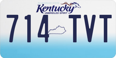 KY license plate 714TVT