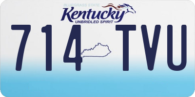 KY license plate 714TVU