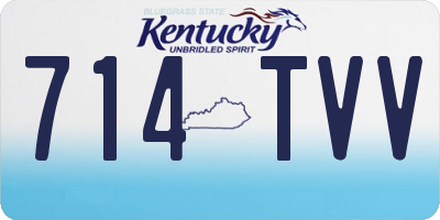 KY license plate 714TVV