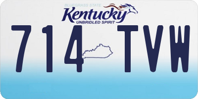 KY license plate 714TVW