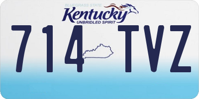 KY license plate 714TVZ
