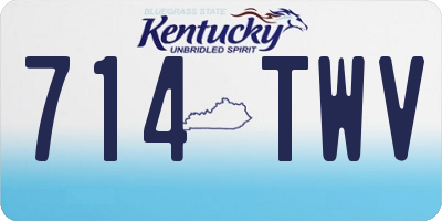 KY license plate 714TWV