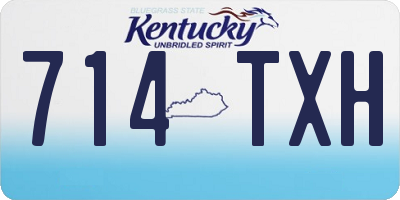 KY license plate 714TXH