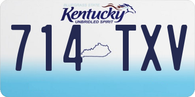 KY license plate 714TXV
