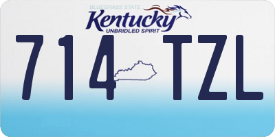 KY license plate 714TZL
