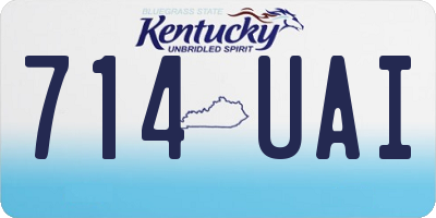 KY license plate 714UAI