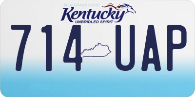KY license plate 714UAP