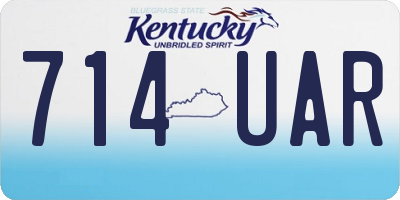 KY license plate 714UAR