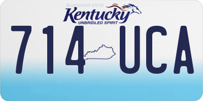 KY license plate 714UCA